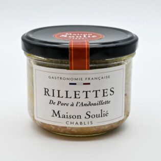 Rillettes de porc à l'andouillette au Chablis