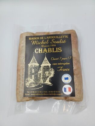 Andouillette au Chablis Michel Soulié sous-vide par 4